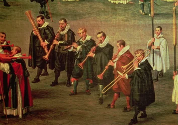 Musicians Taking Part in The Ommeganck in Brussels on 31st May 1615: Procession of Notre Dame de Sablon